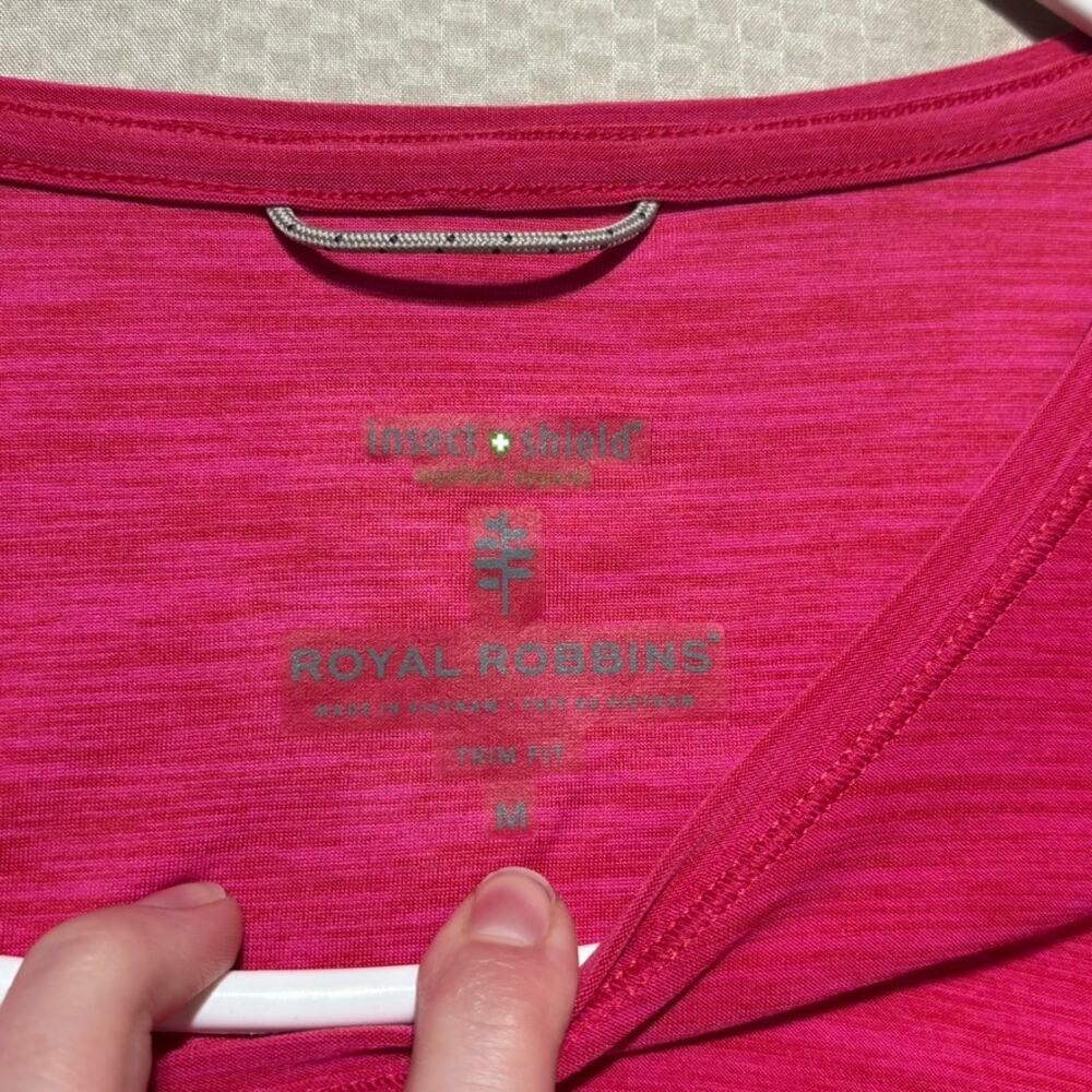 Royal Robbins Insect Shield Womens Pink Performance Hiking Outdoors Top Size M - Picture 5 of 8